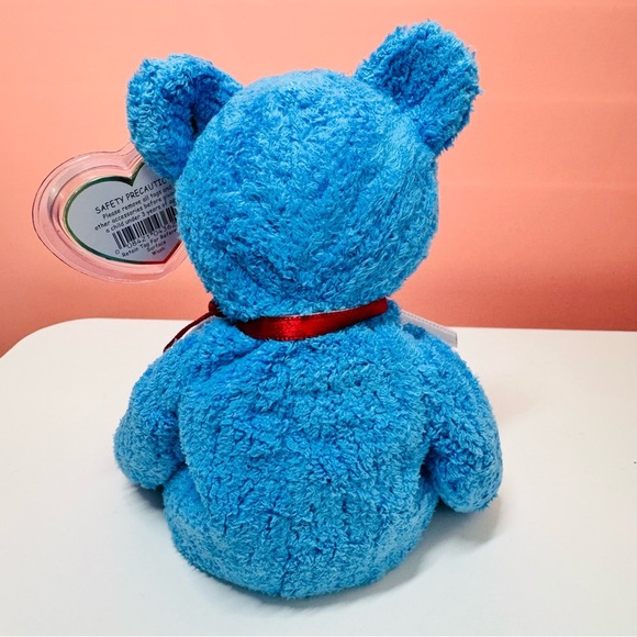 TY Beanie Baby Addison Bear - 2001 Blue Baseball Plush - Picture 5 of 11